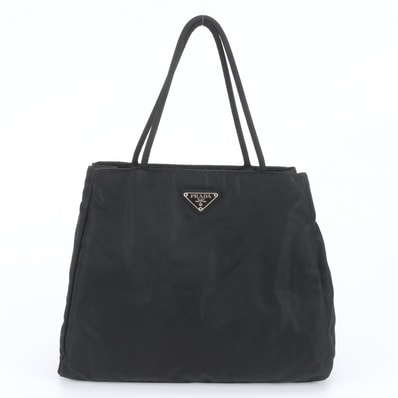 ■美品 プラダ テスート ナイロントライアングルロゴ 白タグ付