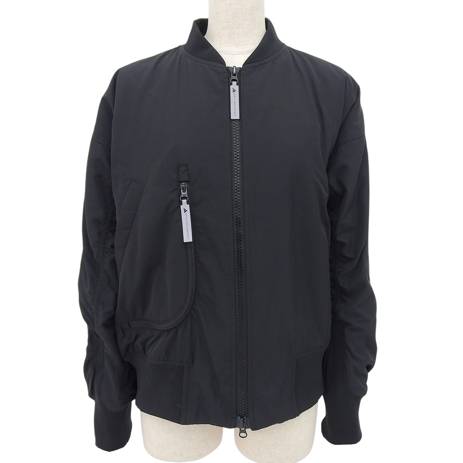 未使用品 アディダスバイステラマッカートニー ウーブンボンバー ブラック S IP1370