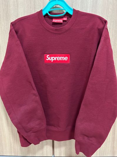Supreme Box Logo Crewneck "Cardinal" (22FW)