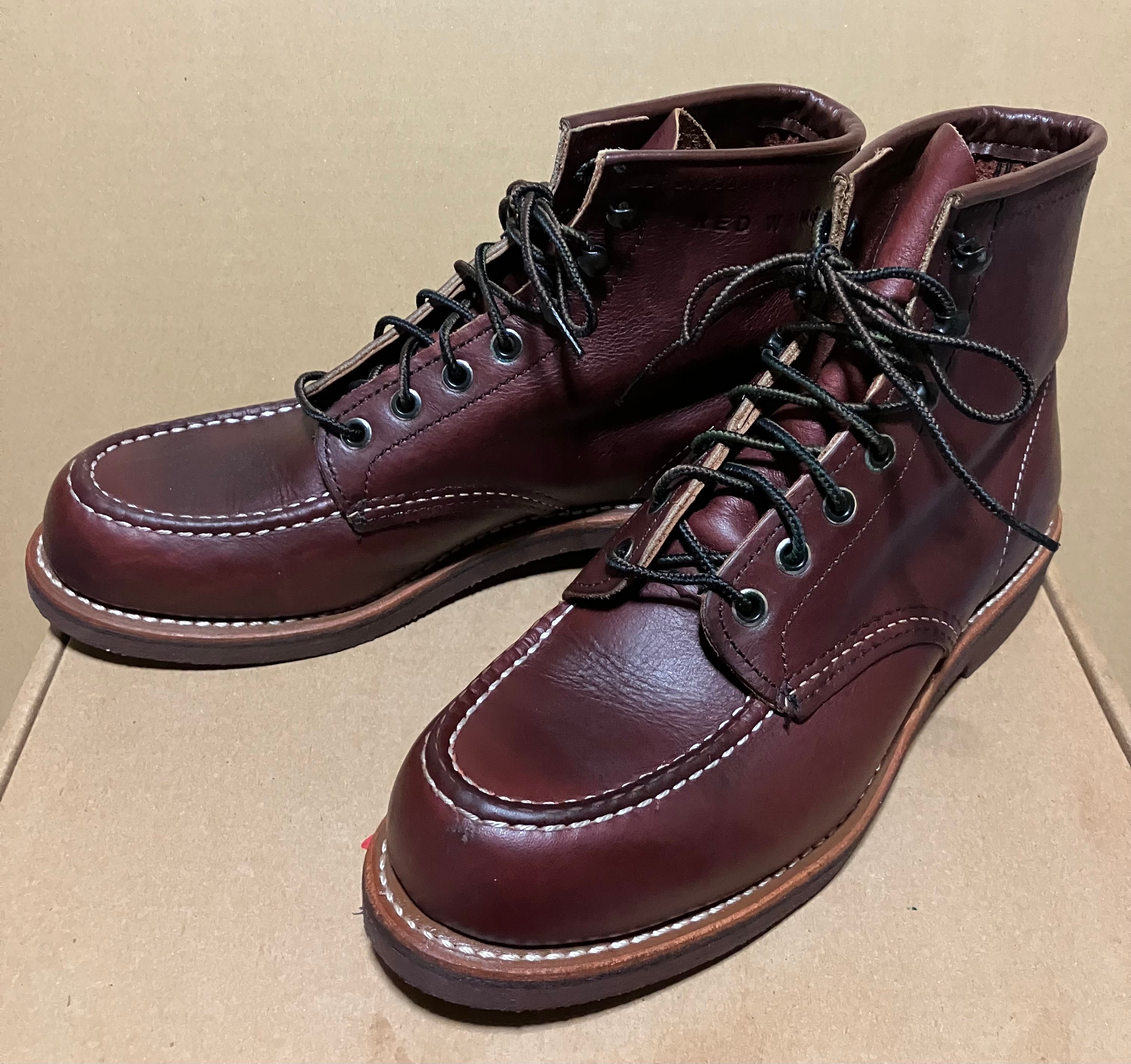 RED WING SHOES レッドウィング 213 オックスブラッド サイズ 25.5cm 7 1/2  D6インチ モックトゥ 200コレクション 日本国内未発売モデル アイリッシュセッター