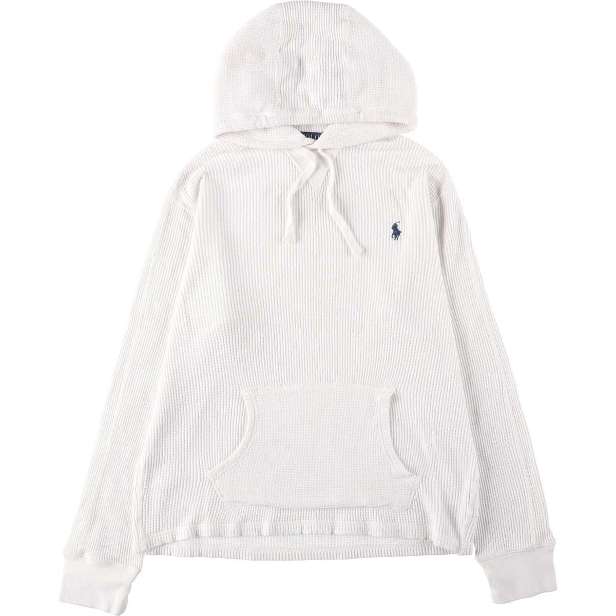 古着 ラルフローレン Ralph Lauren POLO RALPH LAUREN フード付き サーマルロンT ワッフル メンズL相当/eaa632188