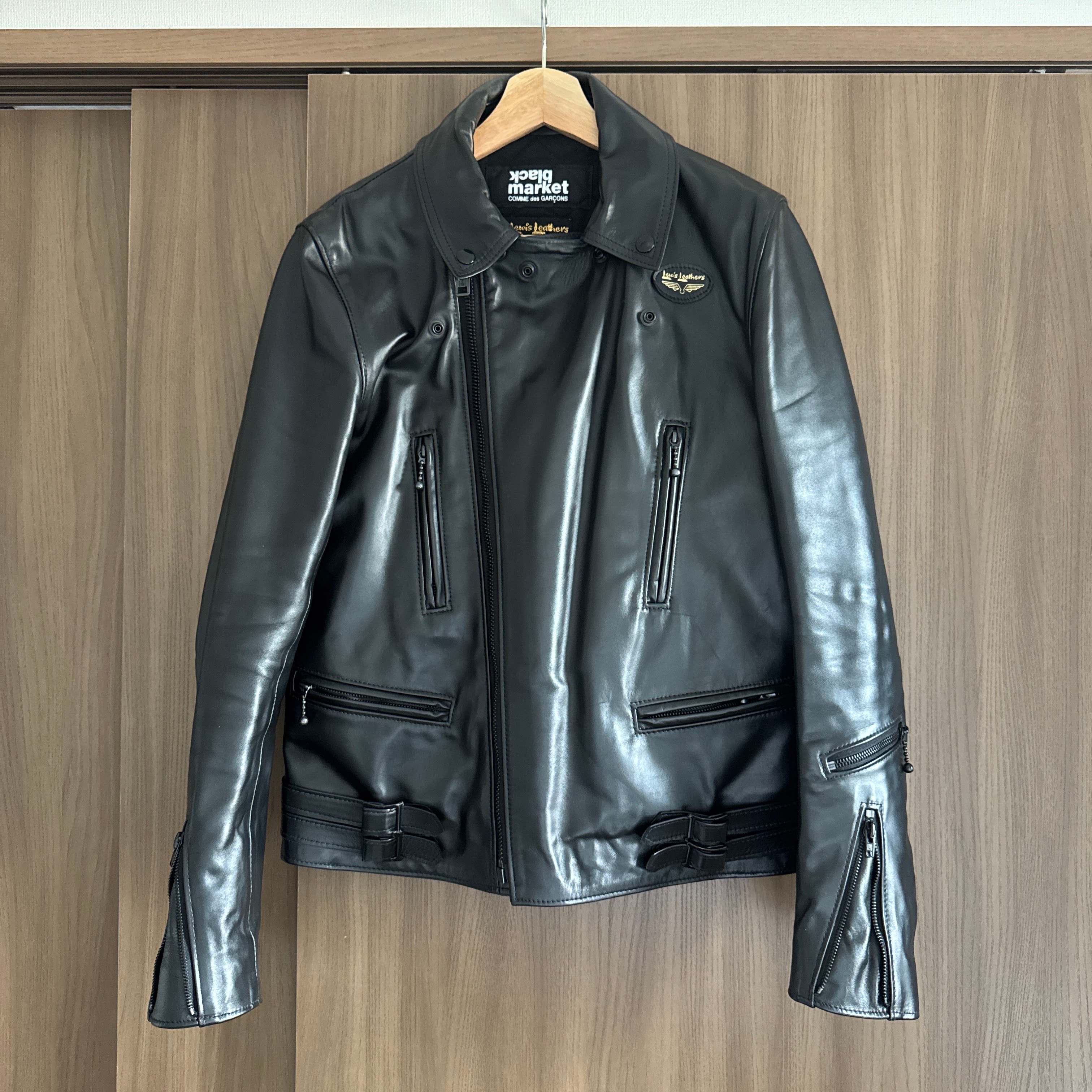 COMME des GARCONS BLACKMARKET LEWIS LEATHERS RIDERS JACKET 