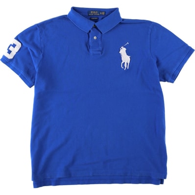 古着 ラルフローレン Ralph Lauren POLO RALPH LAUREN CUSTOM SLIM FIT ビッグポニー 半袖 ポロシャツ メンズXL相当/eaa644778