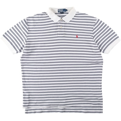 古着 ラルフローレン Ralph Lauren POLO by Ralph Lauren 半袖 ボーダー ポロシャツ メンズL相当/eaa643591