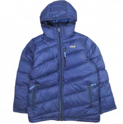 PATAGONIA パタゴニア 2012年製 Boys' Down Parka ボーイズダウンパーカー 68575 BOY'S M(12) NAVY キッズ ダウンジャケット アウター g13827