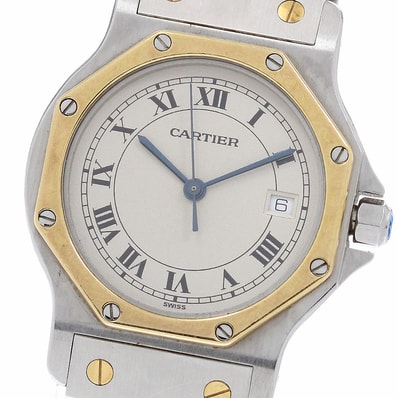 カルティエ サントスオクタゴン LM W2001583 メンズ 【中古】