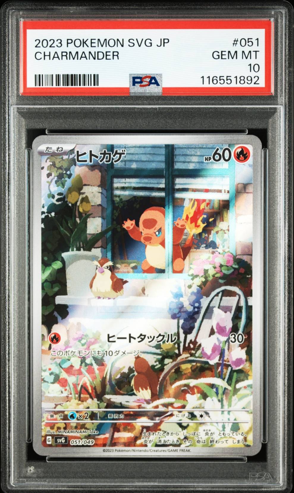 ヒトカゲ :フルイラスト [SVG 051/049](スペシャルデッキセットex「フシギバナ・リザードン・カメックス」)