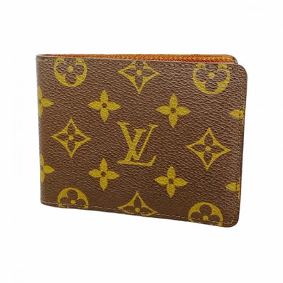 【6dd4746】ルイヴィトン 札入れ モノグラム ポルトフォイユミュルティプル M60895 ブラウン【中古】メンズ