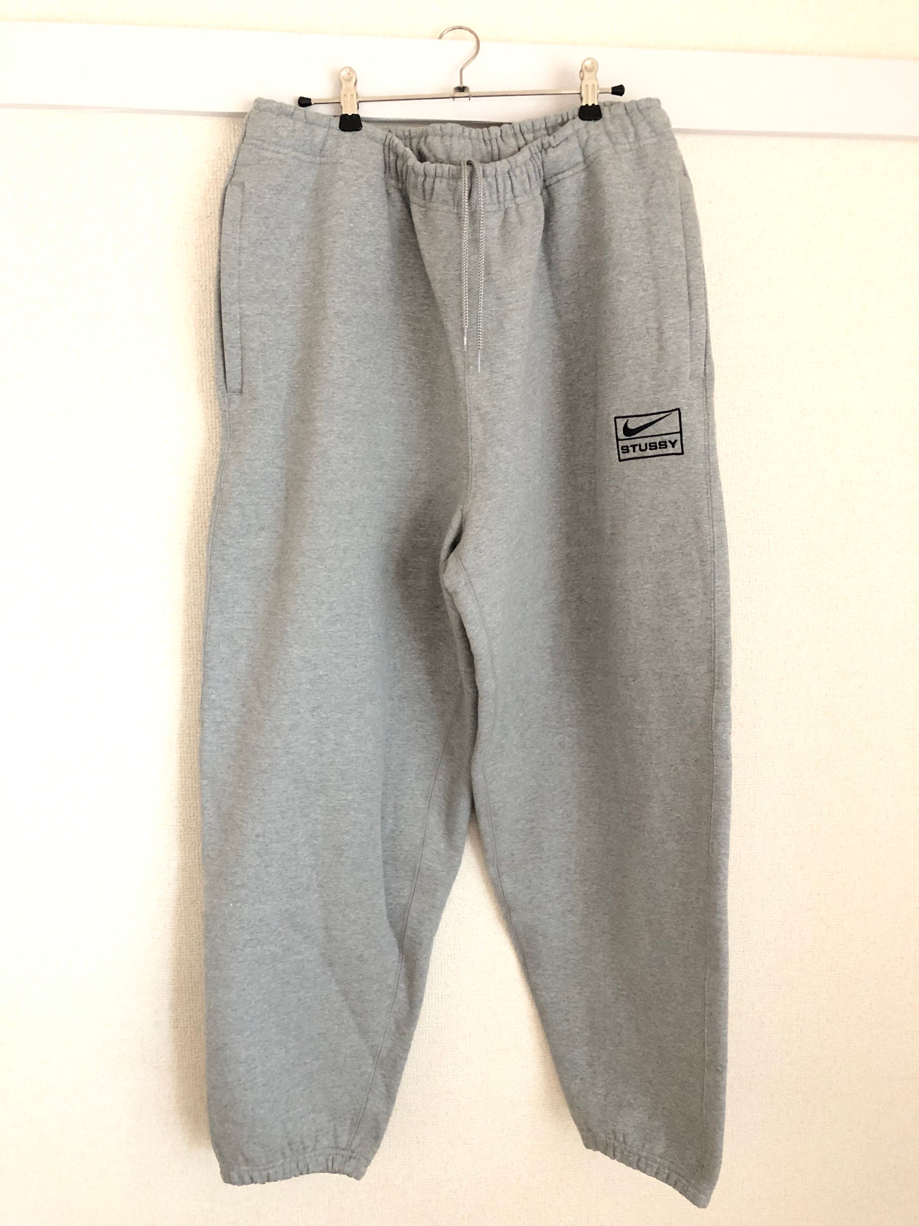 Stussy x Nike Fleece Pants (US Size) "Grey" DO9340-063