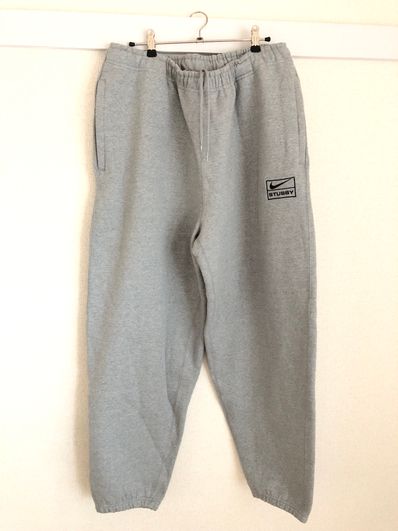 Stussy x Nike Fleece Pants (US Size) "Grey" DO9340-063