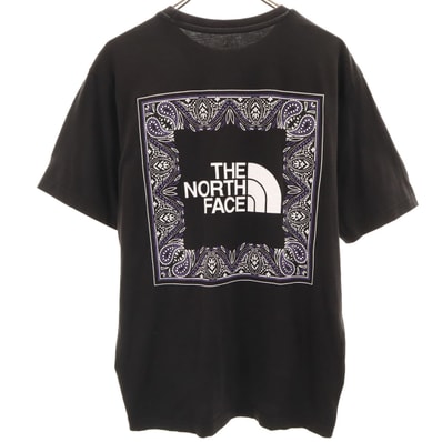 THE NORTH FACE ノースフェイス バックプリント 半袖 Tシャツ L ブラック NT7UN48A アウトドア