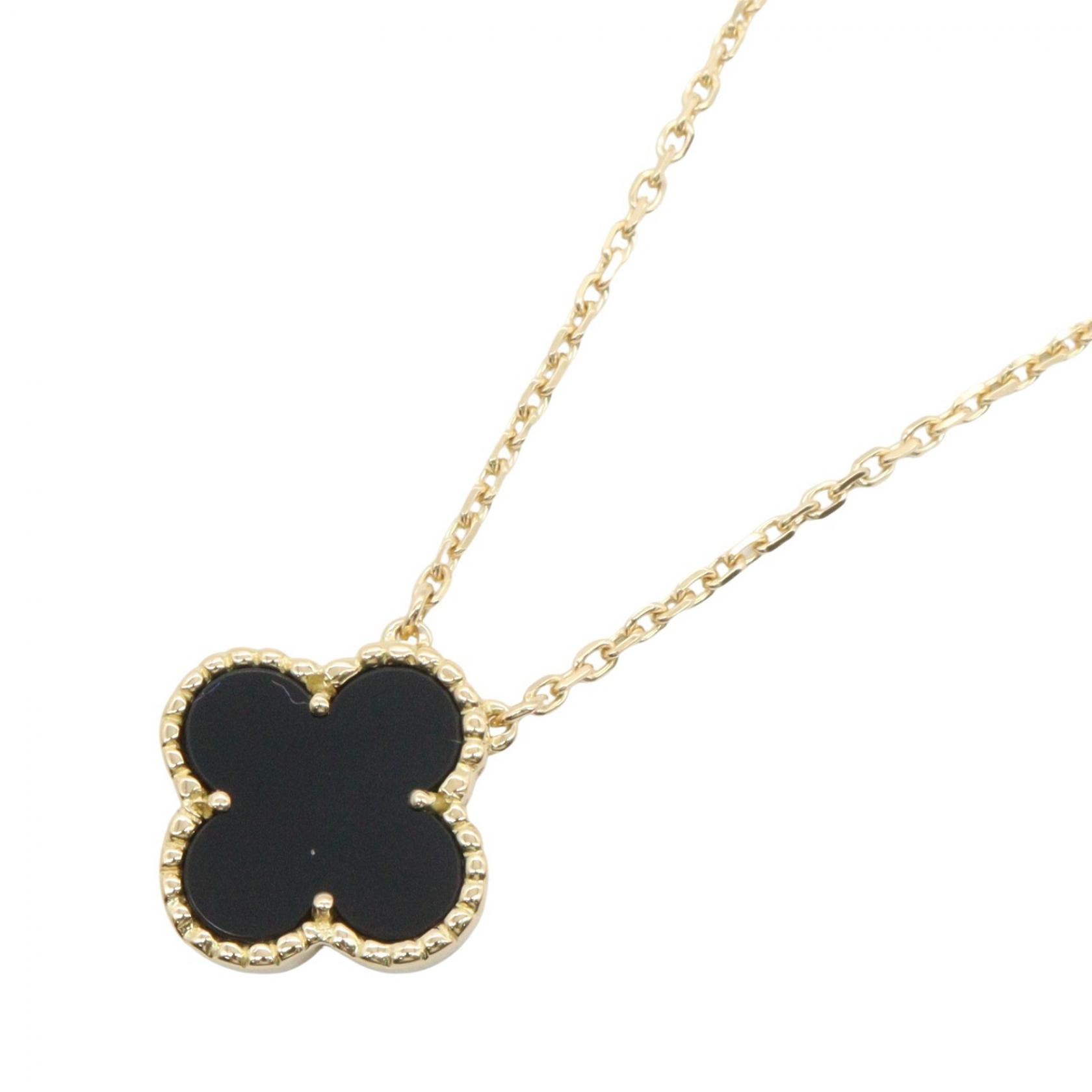 ヴァンクリーフ&アーペル Van Cleef & Arpels ヴィンテージアルハンブラ オニキス ネックレス ネックレス ジュエリー K18(イエローゴールド) オニキス レディース ゴールド系 / ブラック系 VCARA45800 【中古】