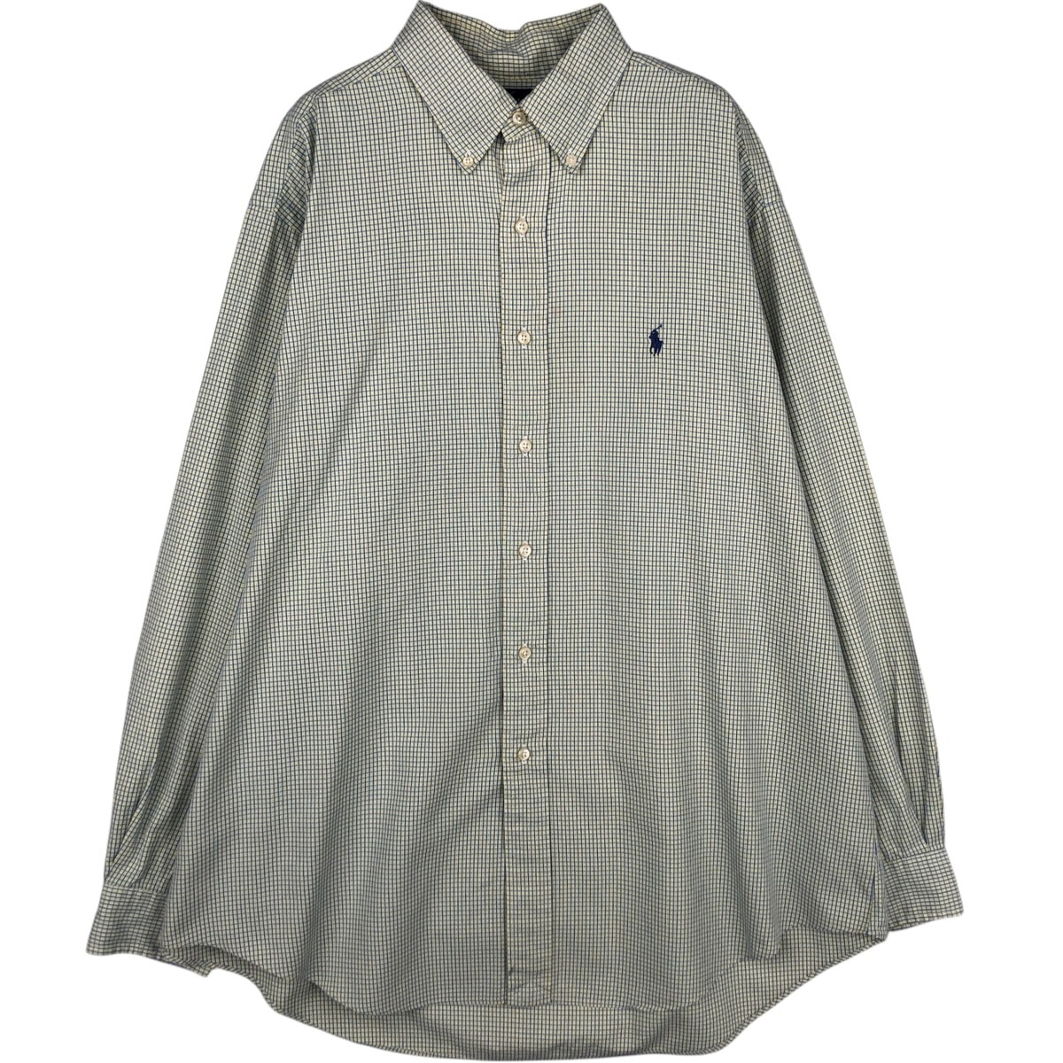 古着 ラルフローレン Ralph Lauren YARMOUTH 長袖 ボタンダウンチェックシャツ メンズXL相当/eaa629113