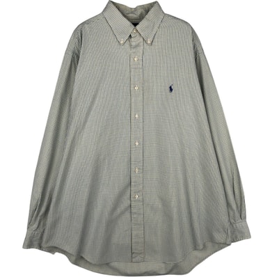 古着 ラルフローレン Ralph Lauren YARMOUTH 長袖 ボタンダウンチェックシャツ メンズXL相当/eaa629113