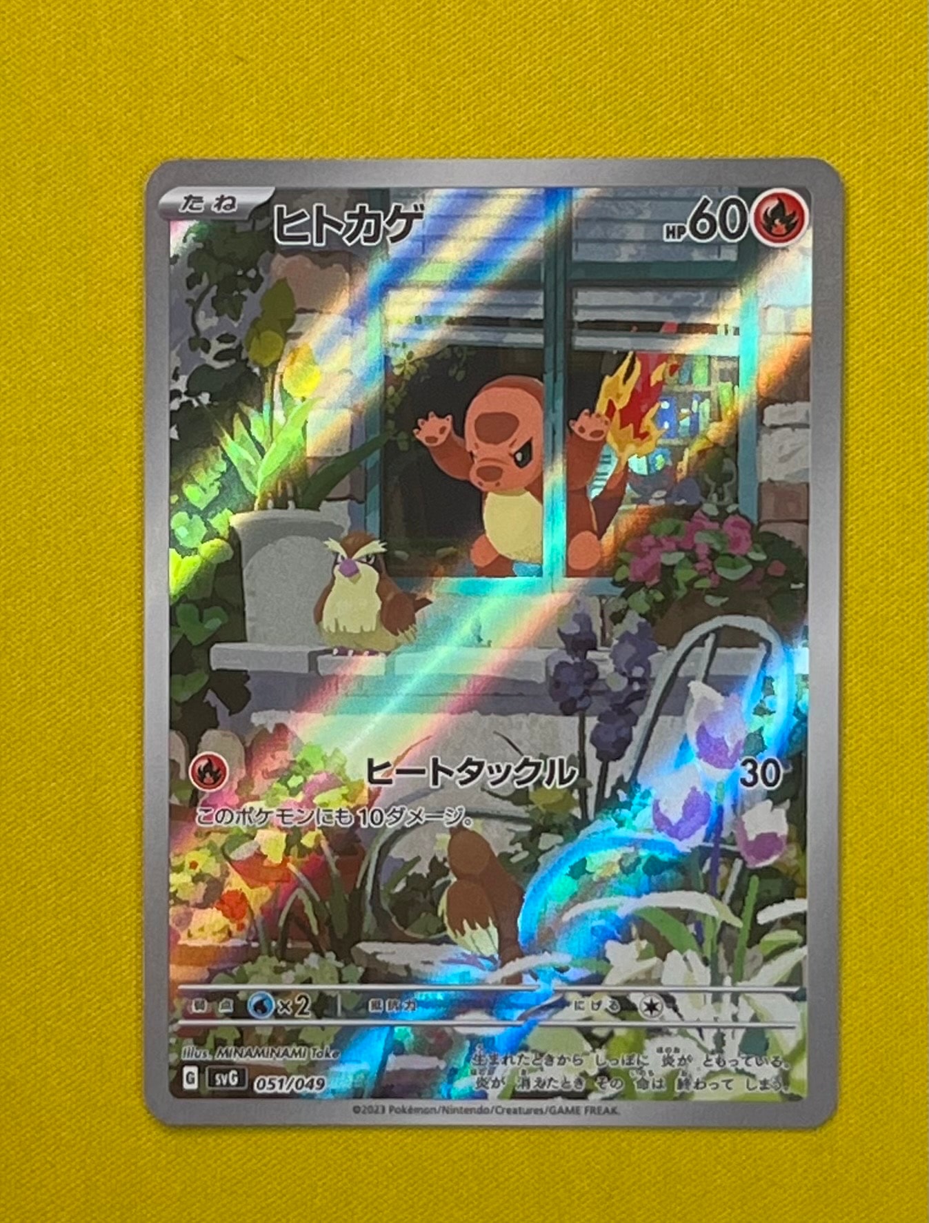 ヒトカゲ :フルイラスト [SVG 051/049](スペシャルデッキセットex「フシギバナ・リザードン・カメックス」)