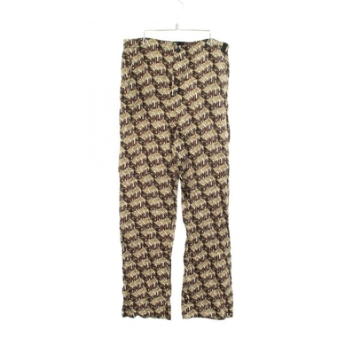 フェンディ FENDI 総柄 ボタンフライ パンツ 衣料品 ボトムス シルク メンズ カーキ系 / マルチカラー 【中古】