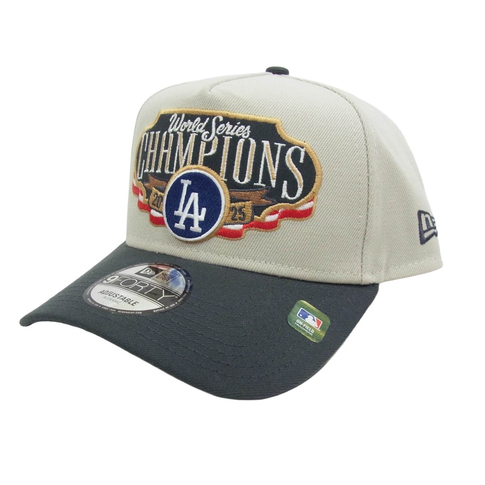 NEW ERA ニューエラ キャップ 2025 MLB World Series Champions Locker Room ロサンゼルス・ドジャース 2025年 ワールドシリーズ チャンピオン ロッカールーム キャップ グレー系【新古品】【未使用】【中古】