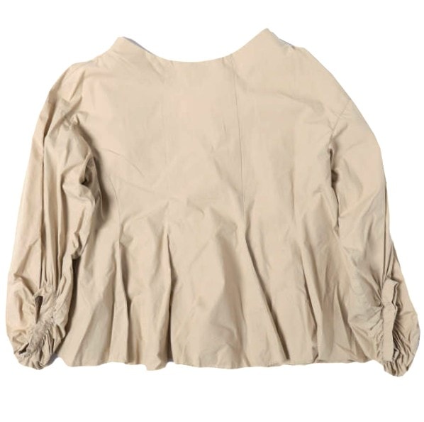 RBS Ray BEAMS アールビーエス レイビームス 日本製 バルーンスリーブフレアプルオーバー 63-11-0150-747 ONE SIZE BEIGE 長袖 シャツ ブラウス トップス g27330