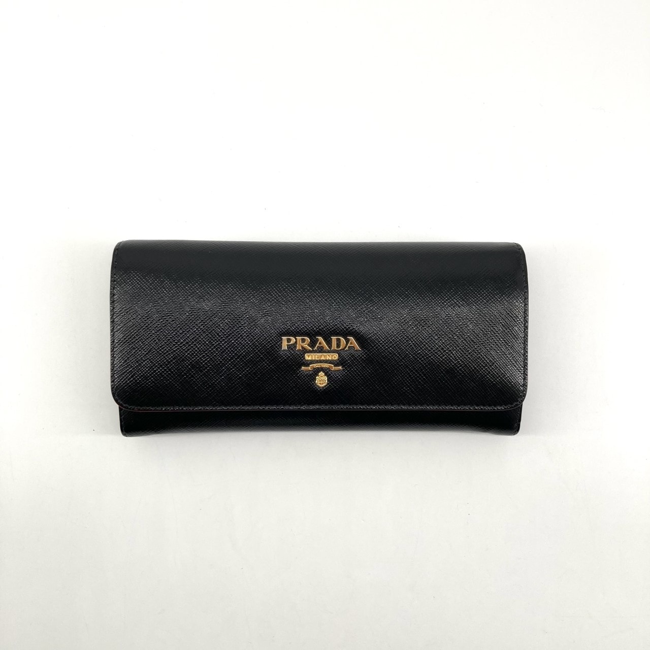 PRADA(プラダ) サファイアーノレザー チェーン付きカードケース 1ML132 長財布 ブラック