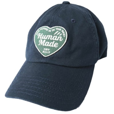 HUMAN MADE ヒューマンメイド 26SS 6PANEL TWILL CAP 6パネルツイルキャップ HM31GD018 Free NAVY ハート ベースボール 帽子 g27688