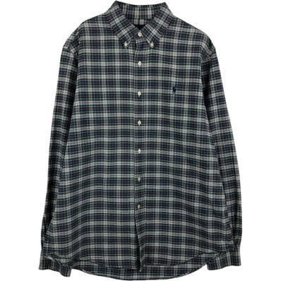 古着 ラルフローレン Ralph Lauren 長袖 ボタンダウンチェックシャツ メンズL相当/eaa634806