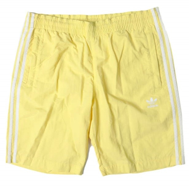 adidas アディダス 3-Stripes Swim Shorts 水陸両用 スリーストライプス スイムショーツ CW1307 XO(XXL) YELLOW イージー ショートパンツ ボトムス g28019