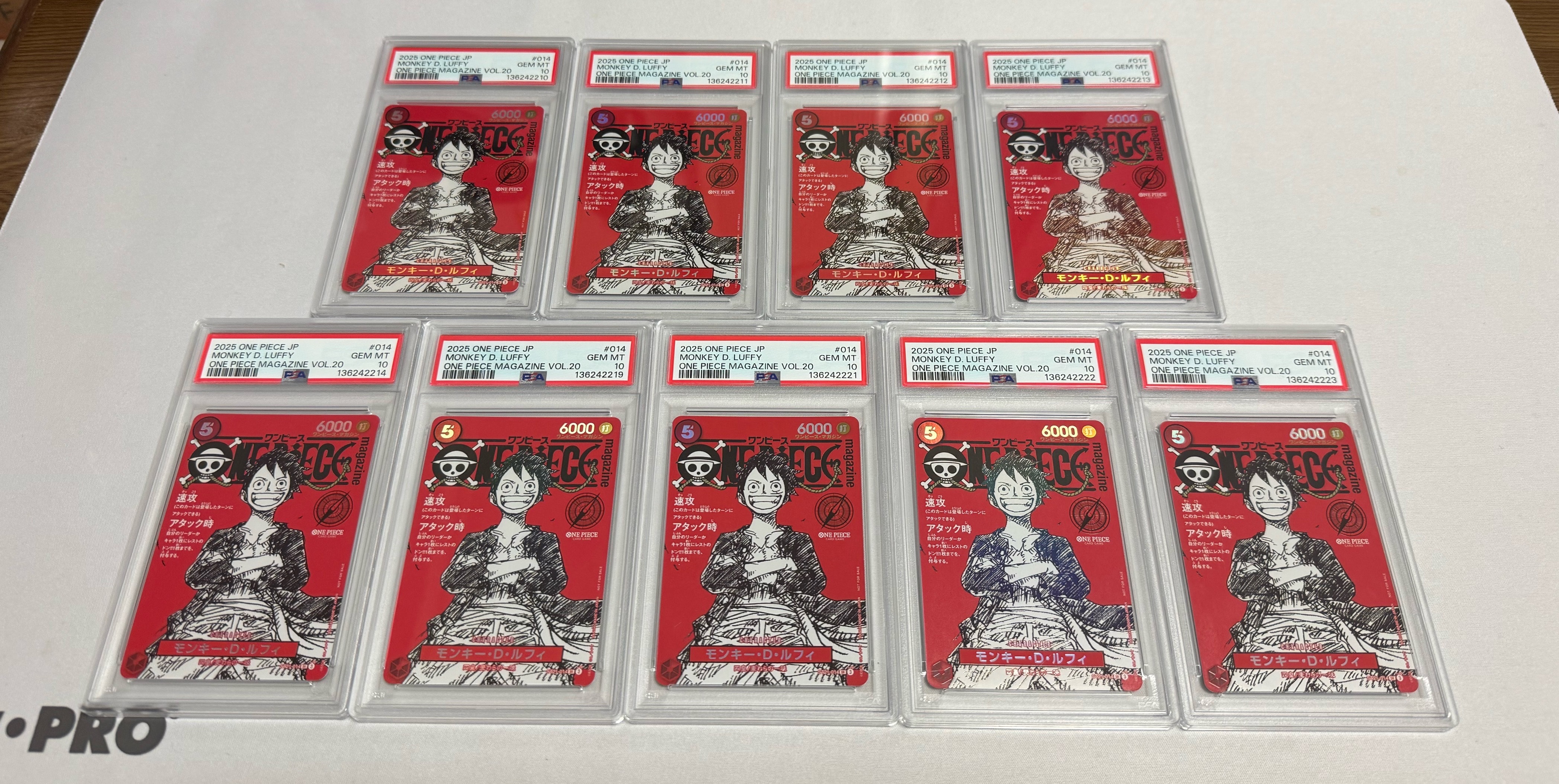 PSA10】モンキー・D・ルフィ SR [ST21-014](プロモーションカード