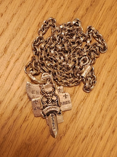 Chrome Hearts Paper Chain Necklace "Silver"