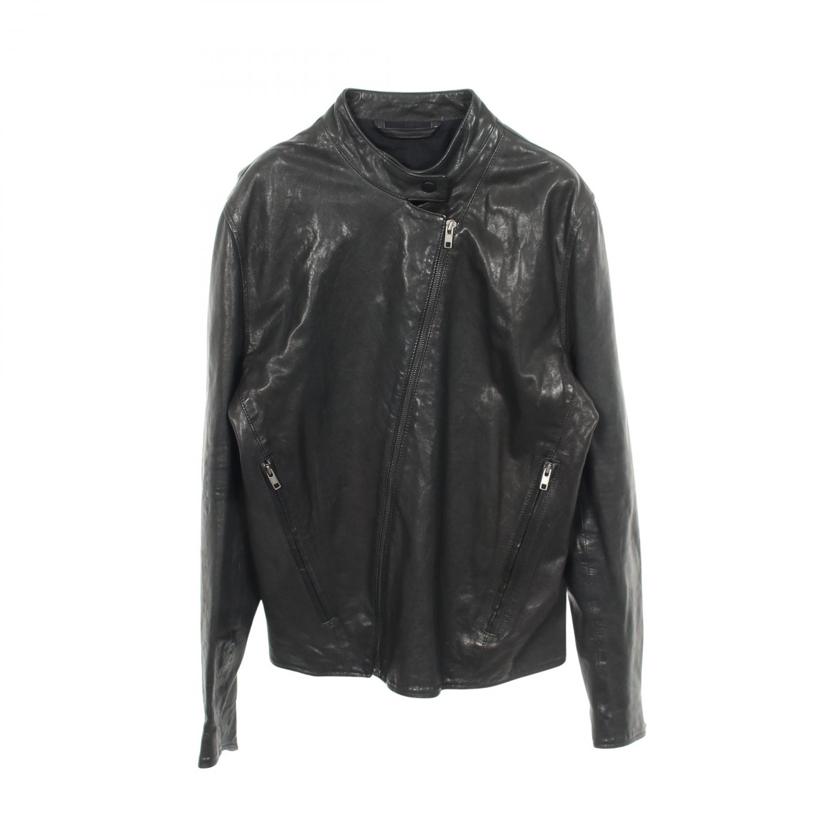 メゾン マルジェラ Maison Margiela ライダースジャケット 衣料品 アウター レザー レディース ブラック系 S30AM0172 【中古】