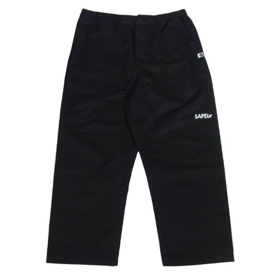 SAPEUR サプール パーカー ロゴ スケートイージー パンツ ブラック系 XXL【中古】
