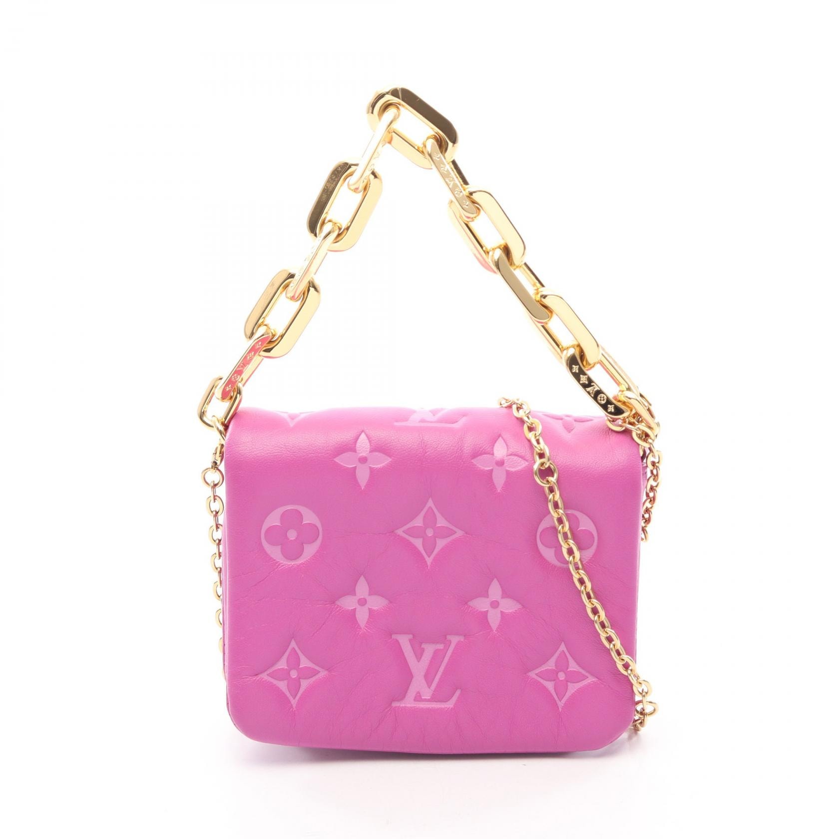ルイ・ヴィトン LOUIS VUITTON クッサン ベルトバッグ 2WAY ハンドバッグ バッグ レザー モノグラム・エンボス パープル レディース パープル系 M81127 【中古】