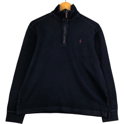 古着 ラルフローレン Ralph Lauren POLO by Ralph Lauren ハーフジップスウェットシャツ トレーナー メンズM相当/eaa594844