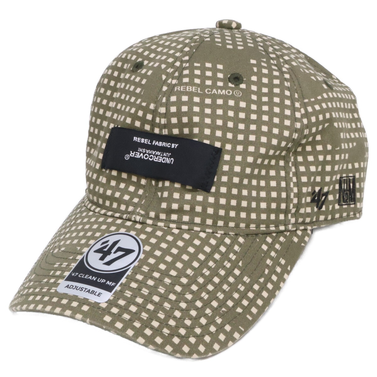 エヌハリウッド x 47BRAND UNDERCOVER 2212-AC02 REBEL FABRIC キャップ/