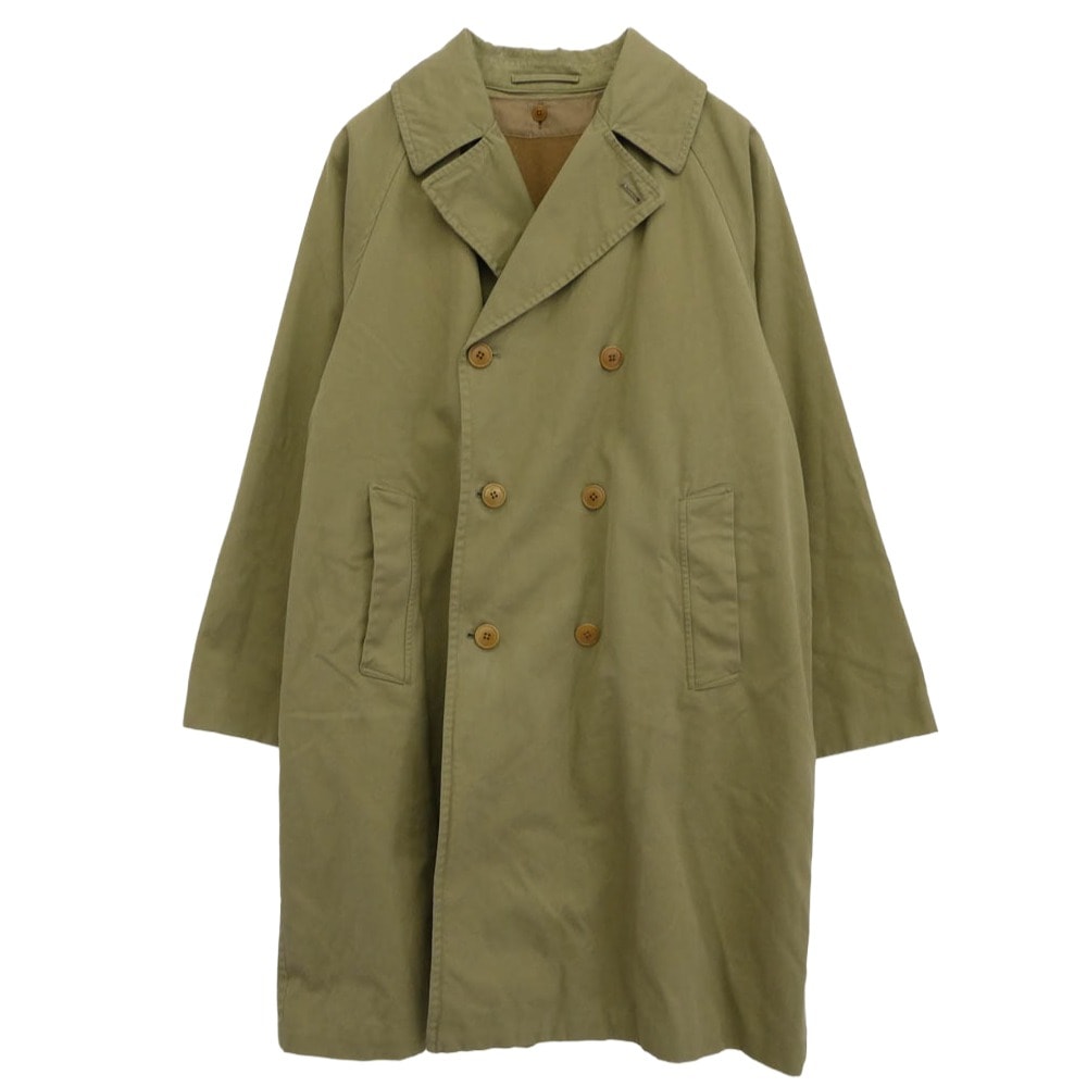 COMOLI コモリ コート 20AW S03-04018 ライナー付き コットンギャバジン ダブルブレステット コート モスグリーン系 3【中古】