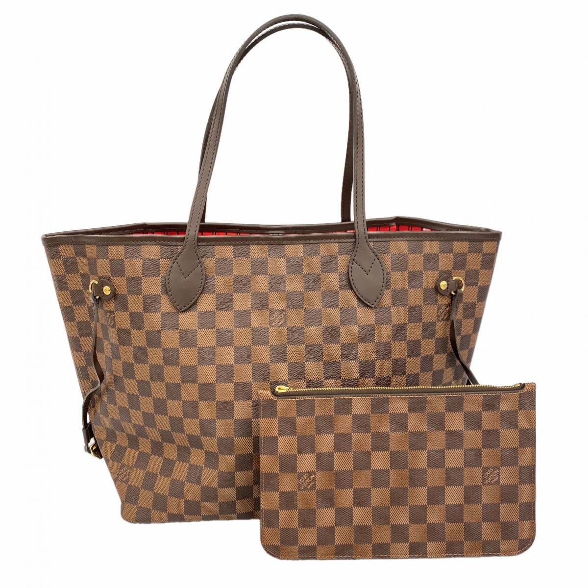 【6ce6212】ルイヴィトン トートバッグ ダミエ ネヴァーフルMM N40599 エベヌ【中古】レディース