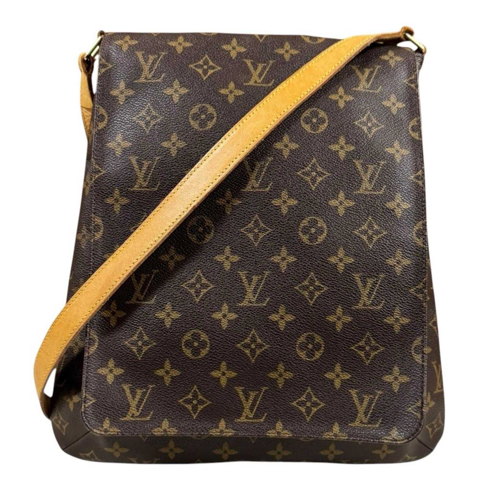ルイヴィトン ミュゼット モノグラム ショルダーバッグ モノグラムキャンバス M51256 ブラウン レディース LOUIS VUITTON  中古