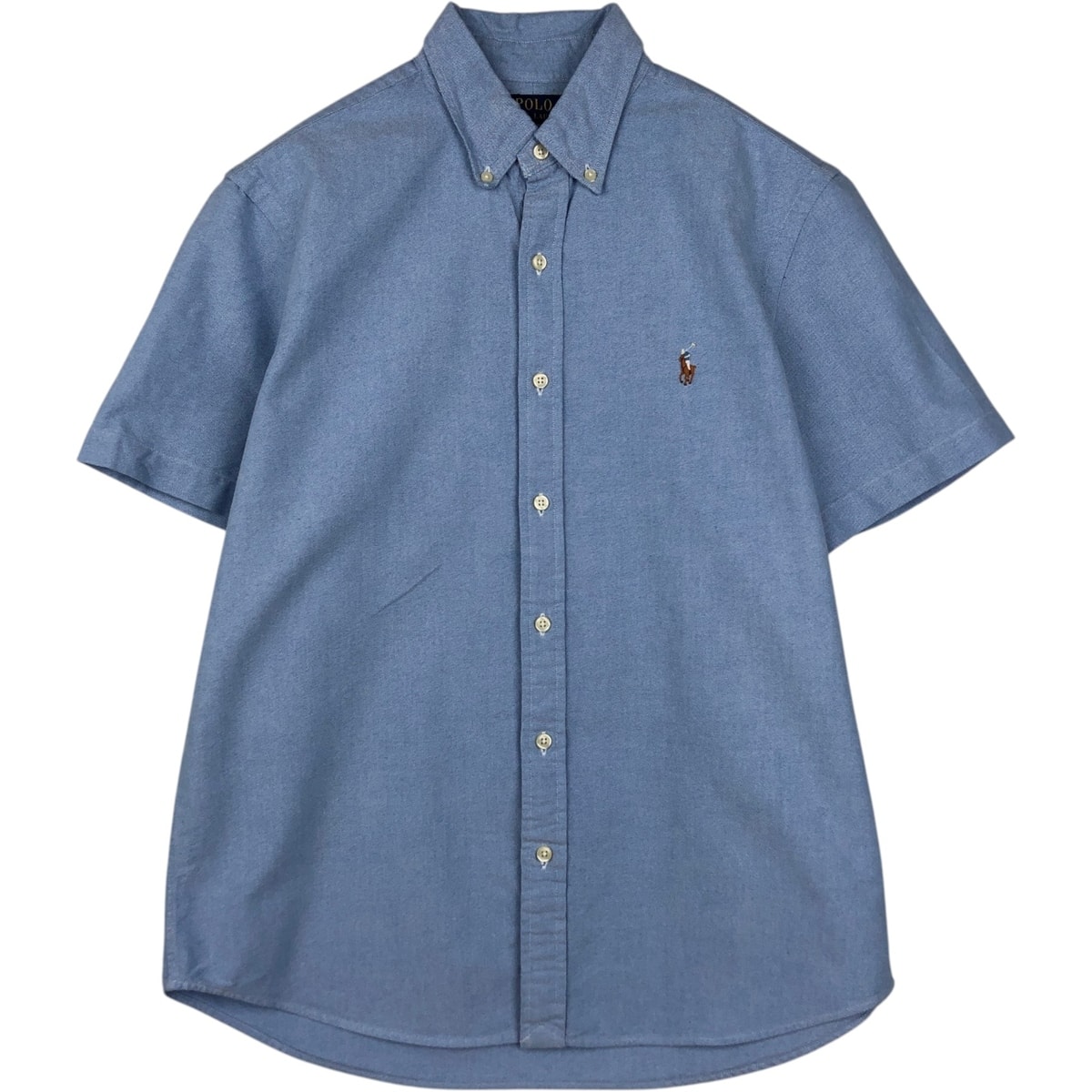 古着 ラルフローレン Ralph Lauren CLASSIC FIT RL UNTUCKED FIT 半袖 ボタンダウンシャツ メンズM相当/eaa638313