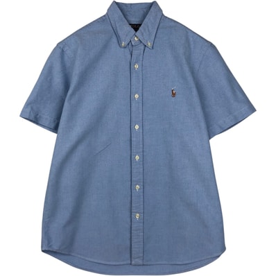 古着 ラルフローレン Ralph Lauren CLASSIC FIT RL UNTUCKED FIT 半袖 ボタンダウンシャツ メンズM相当/eaa638313