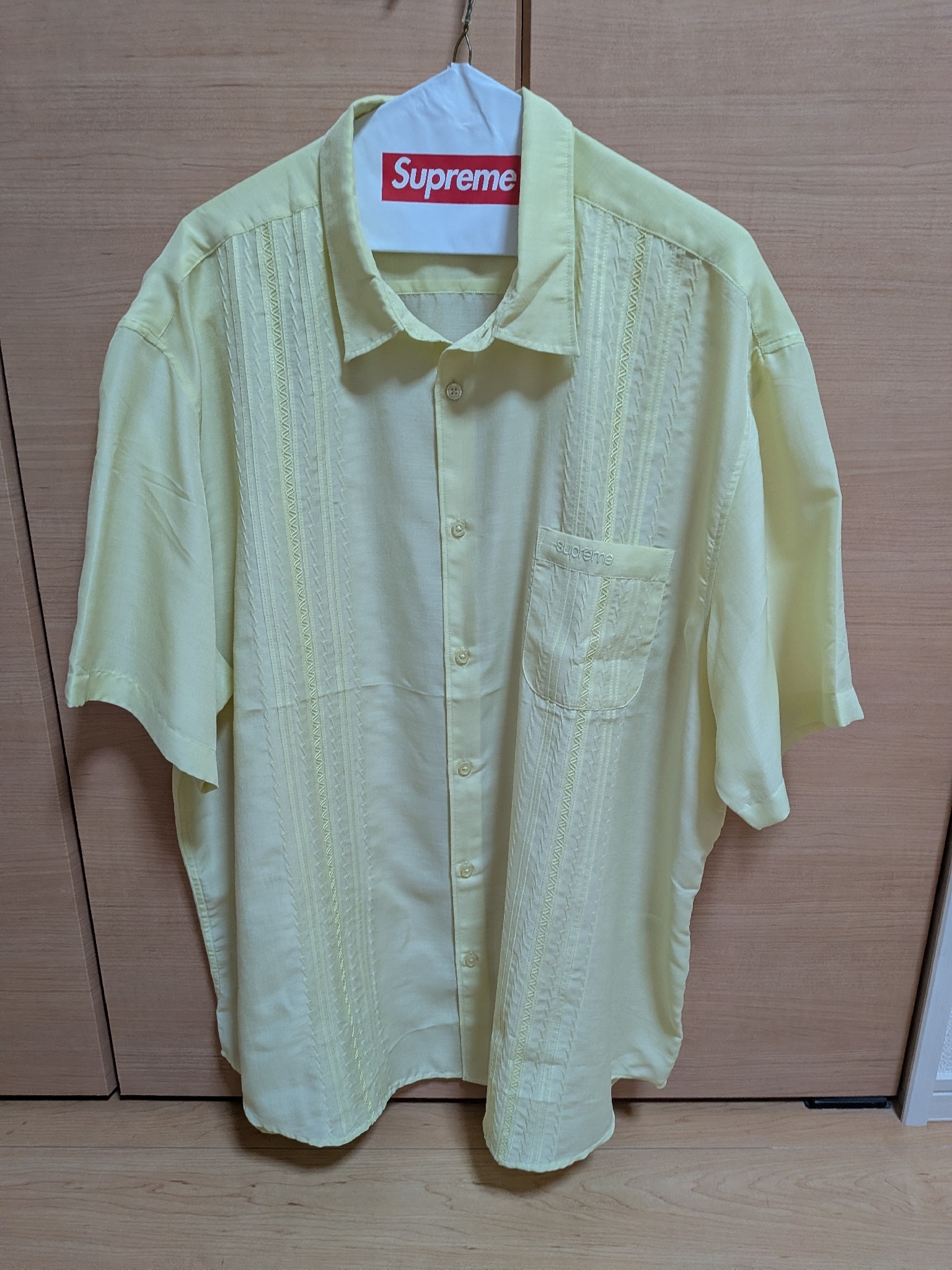 Supreme Pintuck S/S Shirt "Lime"