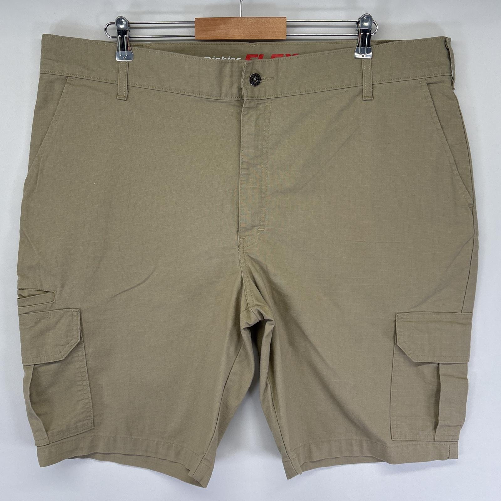 古着 ディッキーズ Dickies ショートパンツ ワーク カーゴ ショーツ ハーフパンツ リップストップ  w42  ベージュ系 メンズ