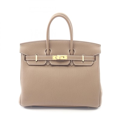 エルメス HERMES バーキン25 ハンドバッグ バッグ レザー トゴ トゴ エトゥープ Y刻印(2020年製造) レディース ベージュ系 【中古】