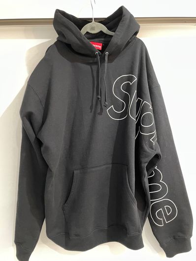 Supreme Reflective Hooded Sweatshirt "Black"
