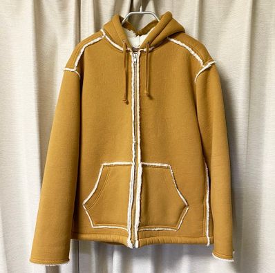 Supreme Faux Shearling Hooded Jacket "Tan"