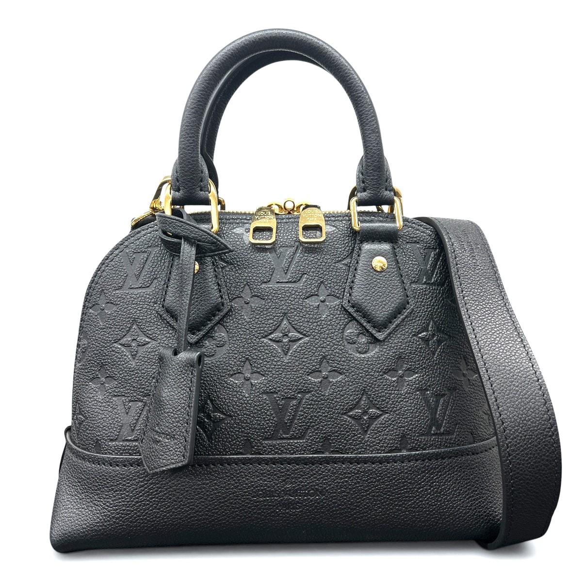 LOUIS VUITTON 展示品級 ルイヴィトン ネオアルマBB モノグラムアンプラント ノワール 2way ハンドバッグ ショルダーバッグ M44829 レザー RFID確認済 ブラック ポシェット LV ヴィトン SAランク 中古 鑑定済 ヴィトンバッグ