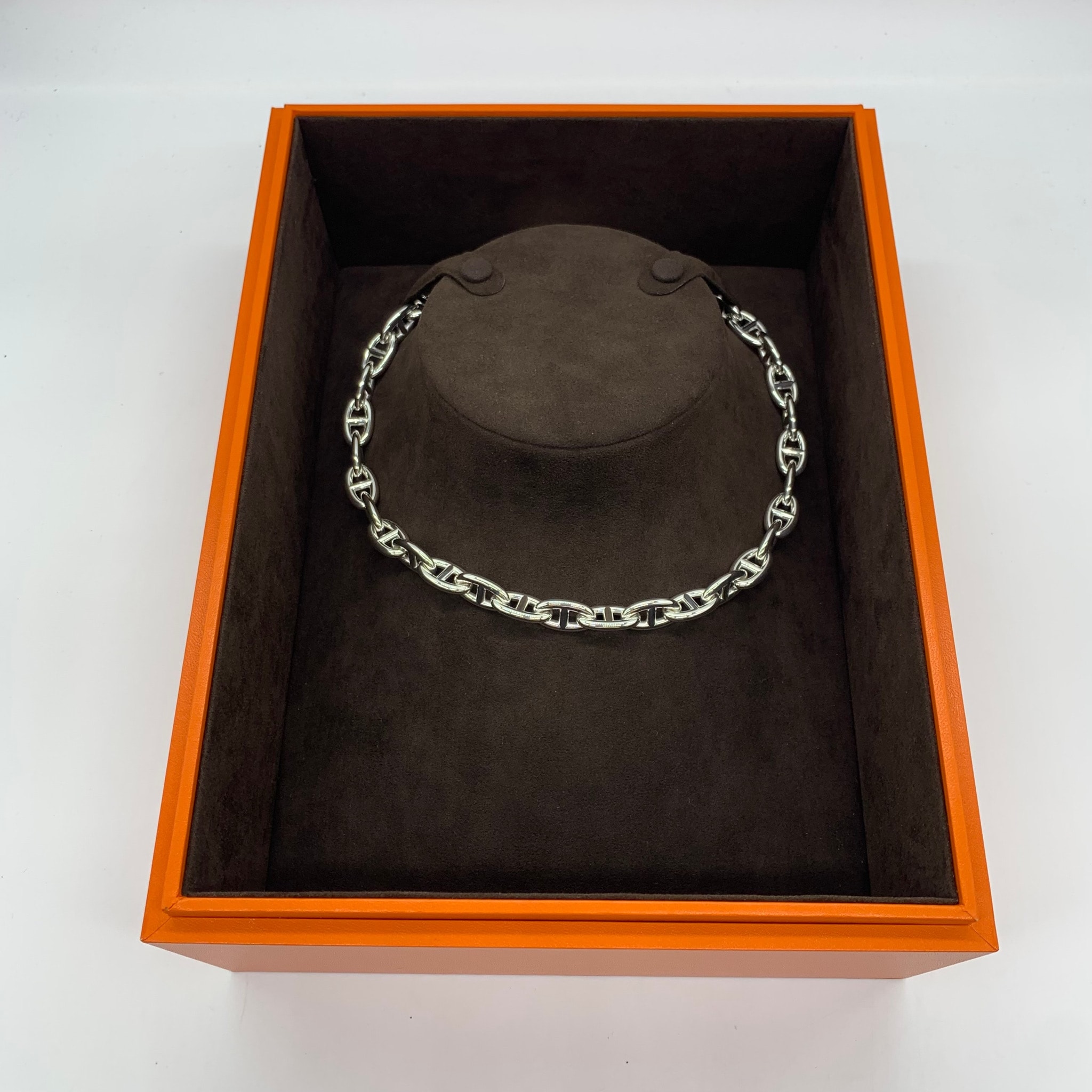 Hermes Chaine D'ancre GM Necklace Large Model "Silver"
