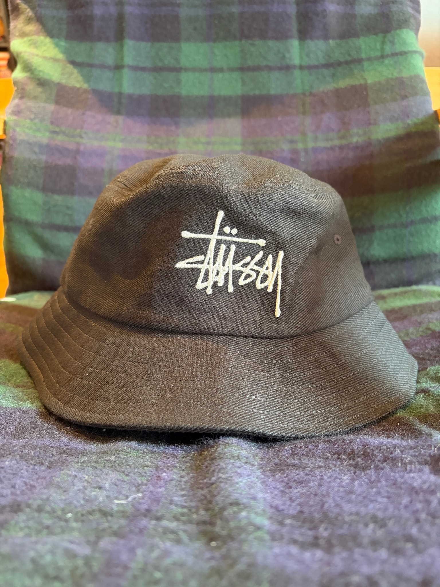 STUSSY バケットハット L/XLサイズ 黒