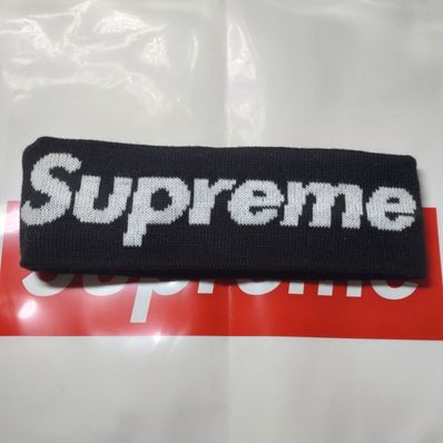 Supreme / New Era® Big Logo Headband "Black"