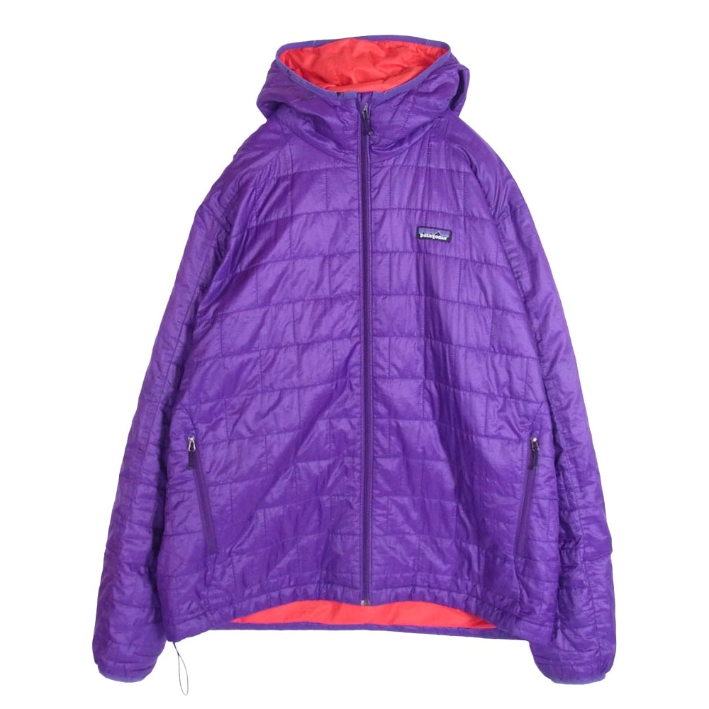 patagonia パタゴニア ジャケット 00AW 84220 Nano Puff Hoody ナノパフ フーディ 中綿 ジャケット パープル系 L【中古】