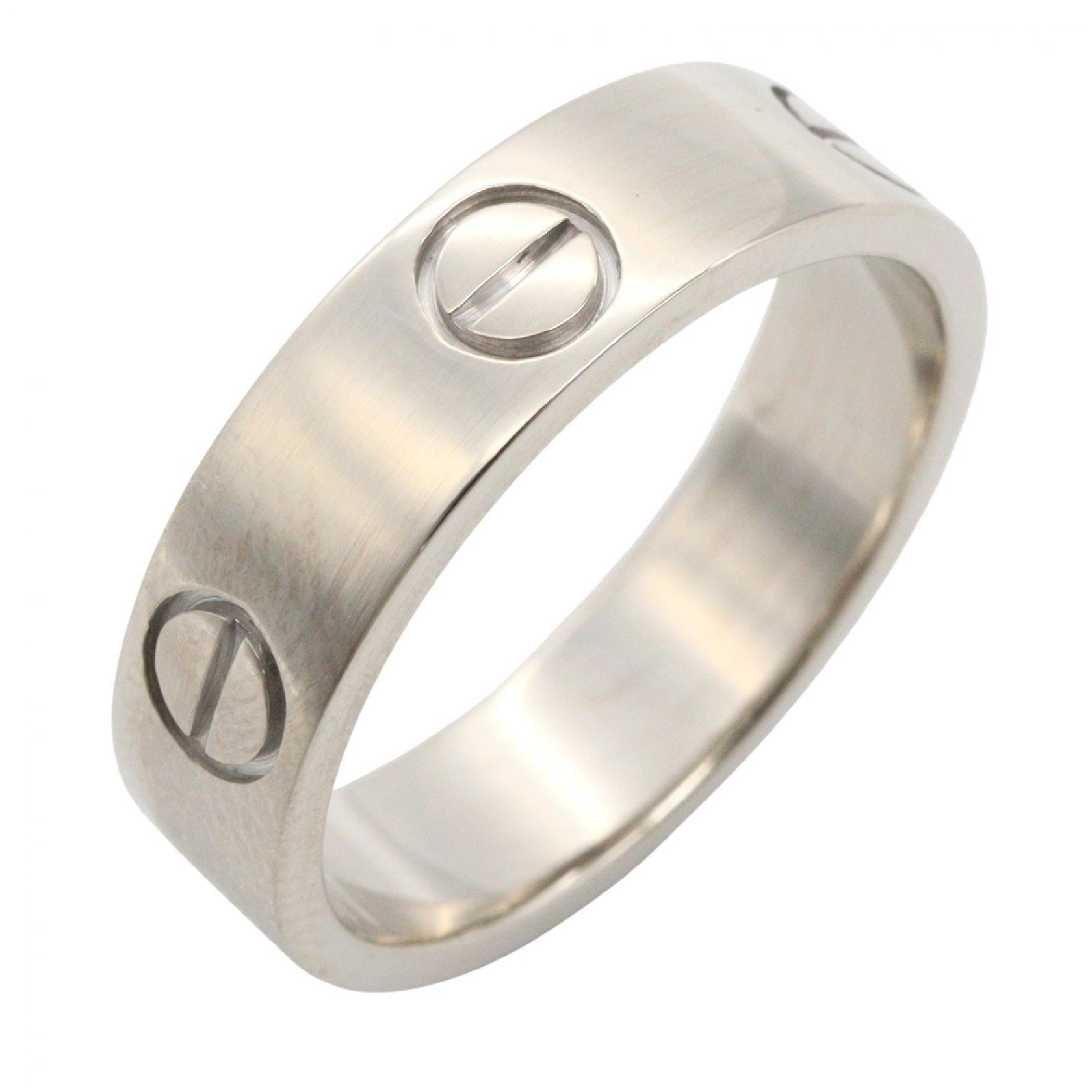 カルティエ CARTIER ラブリング リング・指輪 ジュエリー K18WG(ホワイトゴールド) メンズ レディース シルバー系 B4084700 【中古】