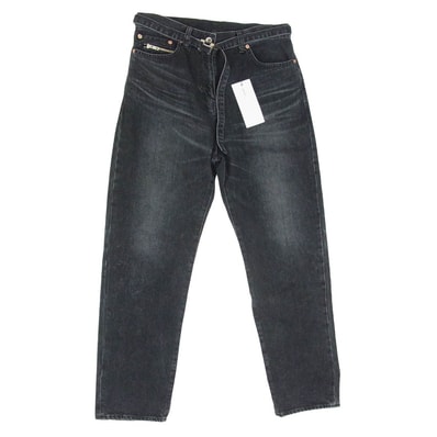 Sacai サカイ 23SS 23-06510 Straight Denim Pants ベルテッド ストレート デニムパンツ ジーンズ ブラックデニム ブラック系 3【中古】